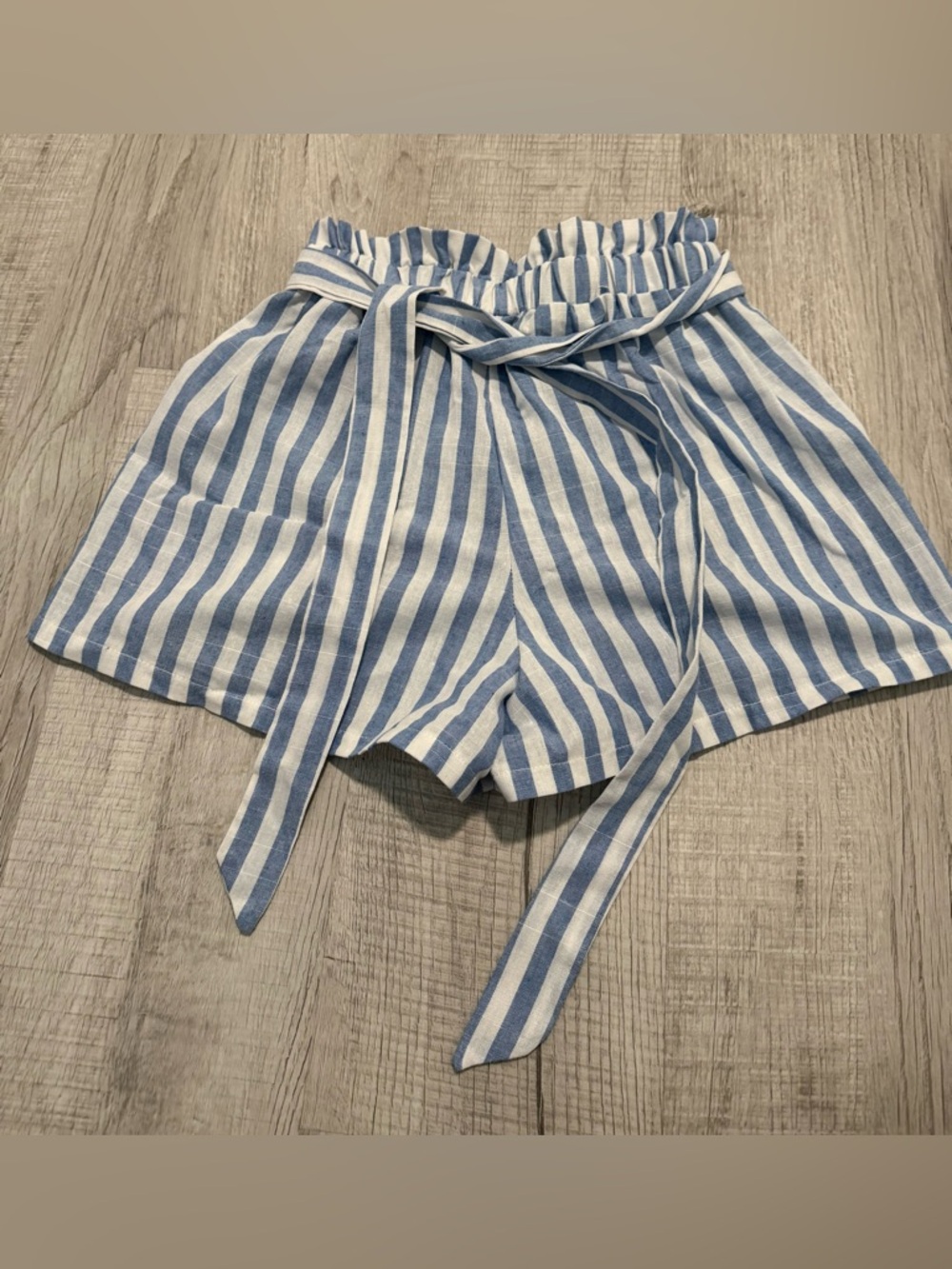 Urban Outfitters Blue & White Striped Waist Shorts